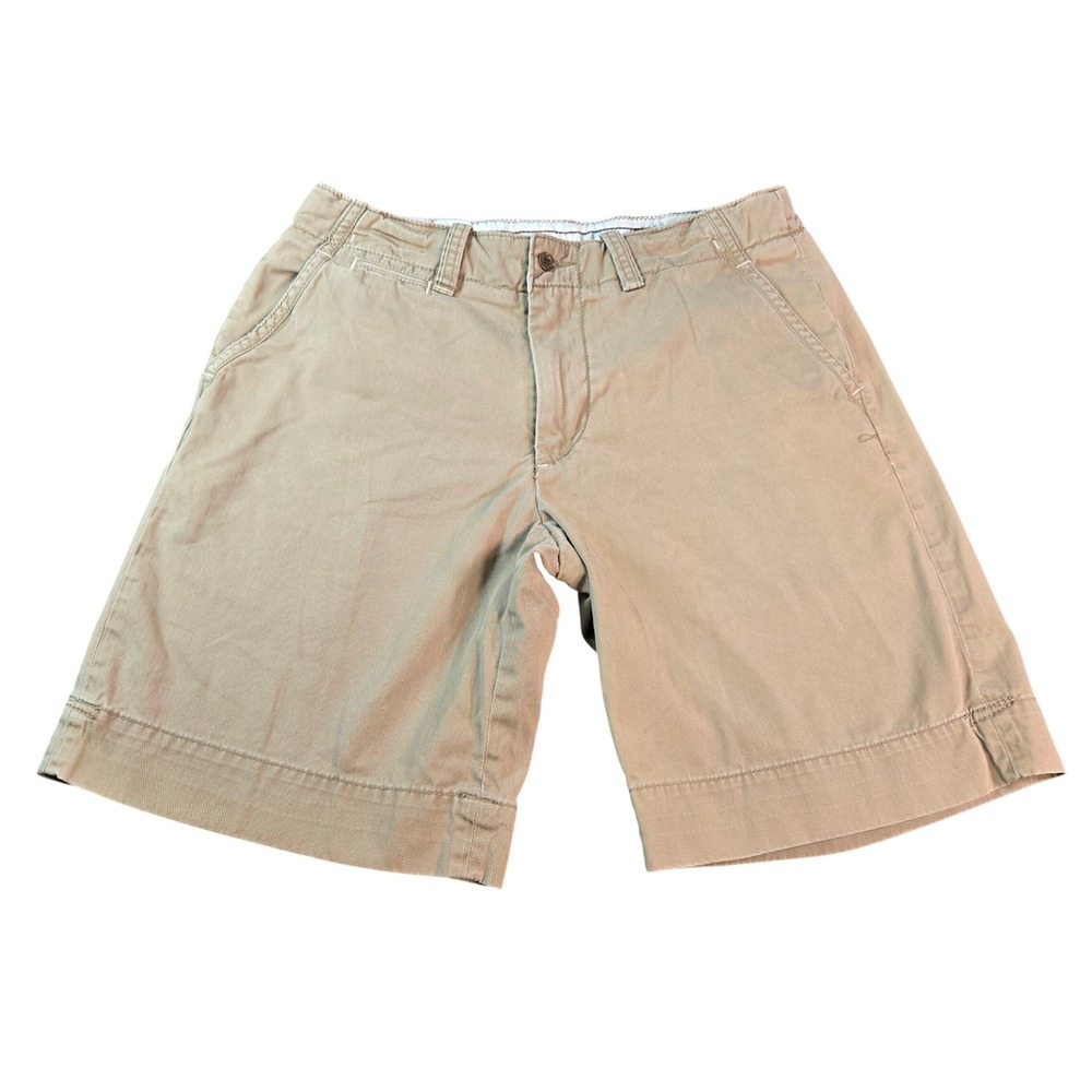 Polo Ralph Lauren Men's Tan Khaki Chino Shorts Cotton Twill Size 32 Flat Front